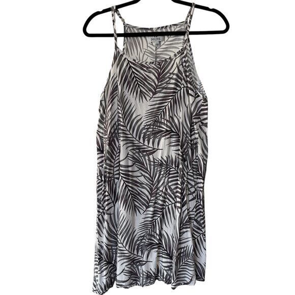28 Palms Women's Tropical Print Spaghetti Strap Shift Mini Dress Women's Medium - Picture 3 of 6